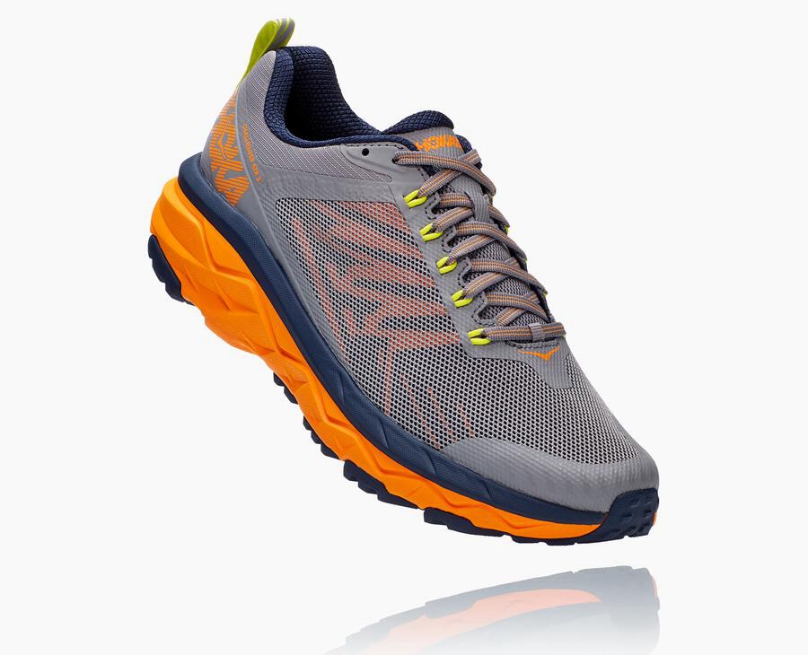 Trail Shoes Mens - Hoka One One Challenger ATR 5 - Grey - TQILEWZ-02